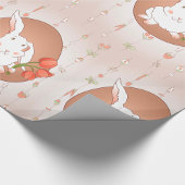 Hase mit Tulips Spring Holiday Rabbit Geschenkpapier