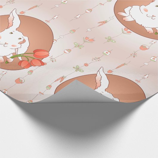 Hase mit Tulips Spring Holiday Rabbit Geschenkpapier