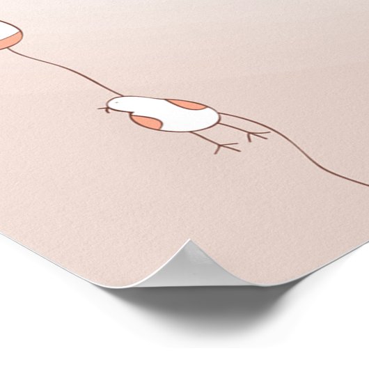 Hase mit Tulips Spring Holiday Rabbit Poster (Ecke)