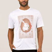 Hase mit Tulips Spring Holiday Rabbit T-Shirt (Vorderseite)