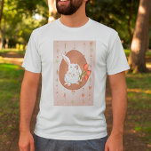 Hase mit Tulips Spring Holiday Rabbit T-Shirt
