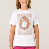 Hase mit Tulips Spring Holiday Rabbit T-Shirt (Vorderseite)