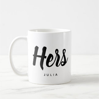 Hase| Moderne Typografie Personalisierbare Kaffee- Kaffeetasse