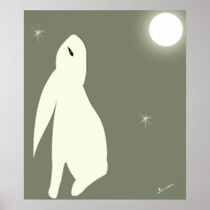 Hase-Mond Poster