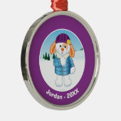 Hase Ornament Aus Metall (Rechts)