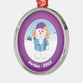 Hase Ornament Aus Metall (Links)