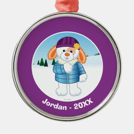 Hase Ornament Aus Metall (Vorne)