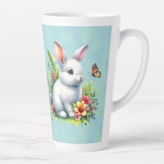 Hase (passendes Journal verfügbar) Latte-Mug Milchtasse (Rechts)
