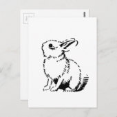Hase Postkarte (Vorne/Hinten)
