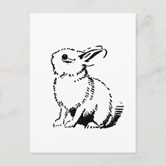 Hase Postkarte (Vorderseite)