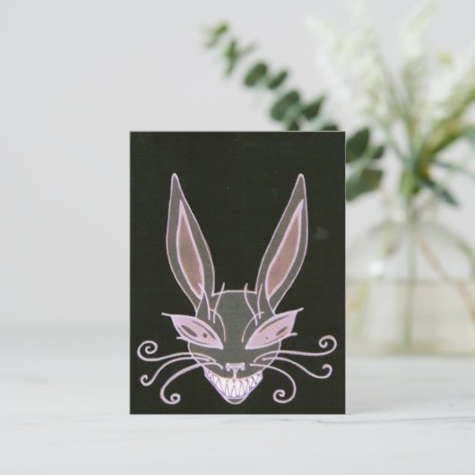 Hase Postkarte (Stehend Vorderseite)