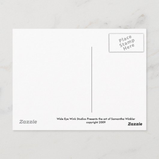 Hase Postkarte (Rückseite)