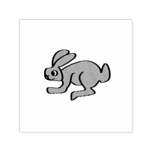 Hase, Seitenansicht Permastempel