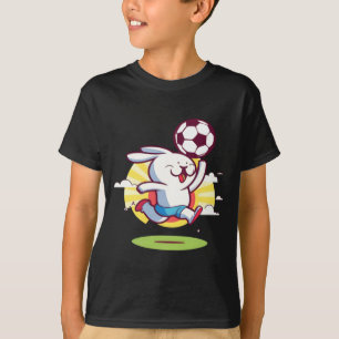 Hase spielt Fußball Ostern T-Shirt
