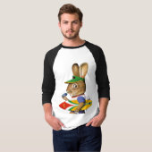 Hase-Surfer T-Shirt (Vorne ganz)