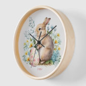 Hase und Blumenei  Uhr (Winkel)