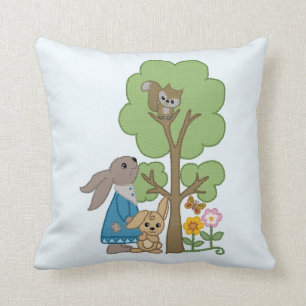 Hase und eichhörnchen kissen