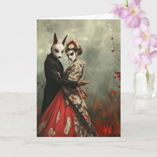 Hase und Geisha   Japanische Kunst Karte