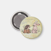 Hase und Igel Magnet (Vorderseite/Rückseite)