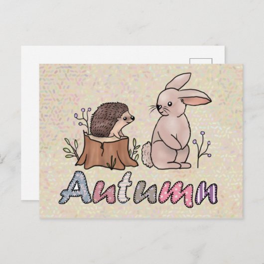 Hase und Igel Postkarte (Vorne/Hinten)