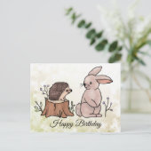 Hase und Igel Postkarte (Stehend Vorderseite)