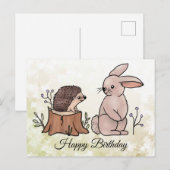 Hase und Igel Postkarte (Vorne/Hinten)