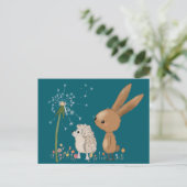 Hase und Igel Postkarte (Stehend Vorderseite)