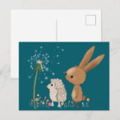 Hase und Igel Postkarte (Vorne/Hinten)