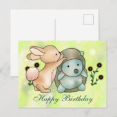 Hase und Igel Postkarte (Vorne/Hinten)