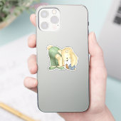 Hase und Schnecke  Aufkleber (Telefon)