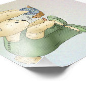 Hase und Schnecke Fotodruck (Ecke)