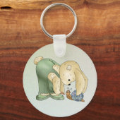 Hase und Schnecke Schlüsselanhänger (Vorderseite)