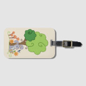 Hase unterm Baum Gepäckanhänger (Vorderseite (Horizontal))