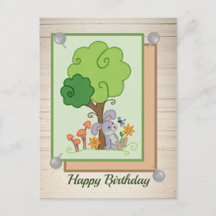 Hase unterm Baum Postkarte