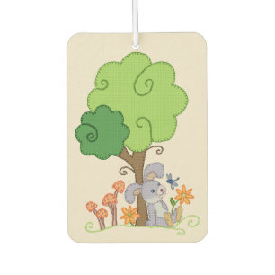 Hase unterm Baum Runder Pappuntersetzer Autolufterfrischer