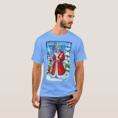 Hase-Weihnachten - fröhliches Krishna ॐ T-Shirt (Vorne ganz)