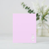 Hase. Weiß und rosa. (Stehend Vorderseite)