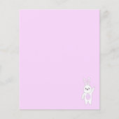 Hase. Weiß und rosa. (Vorderseite)