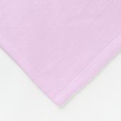Hase. Weiß und rosa. Fleecedecke (Ecke)