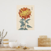 Hasegawa Chrysanthemum Holzblock Print # 121 Poster (Küche)
