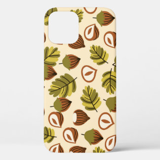 Haselnuss-Blätter Acorns Nahtloses Muster Case-Mate iPhone Hülle