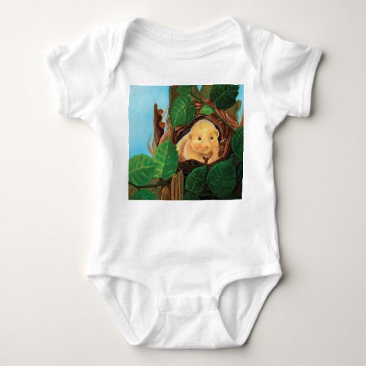 Haselnuss-Dormaus Baby Strampler (Vorderseite)