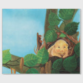 Haselnuss-Dormaus Geschenkpapier (Flach)