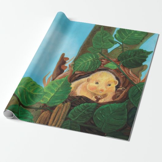 Haselnuss-Dormaus Geschenkpapier (Ungerollt)