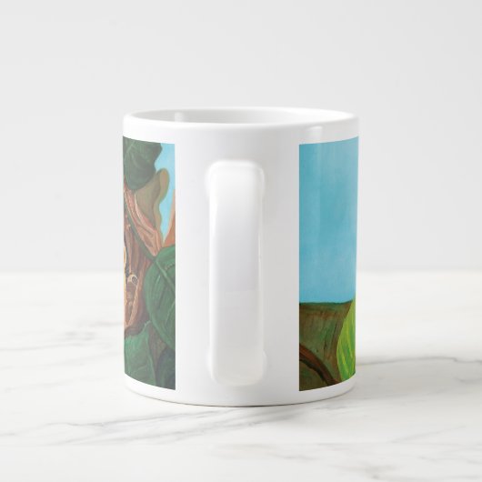 Haselnuss-Dormaus Jumbo-Tasse (Rückseite)