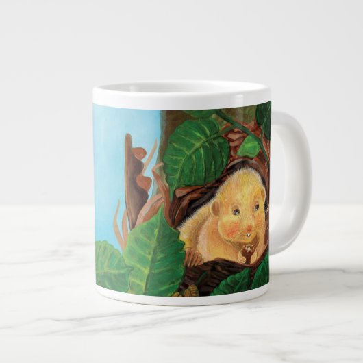 Haselnuss-Dormaus Jumbo-Tasse (Vorderseite Rechts)