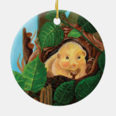 Haselnuss-Dormaus Keramik Ornament (Hinten)