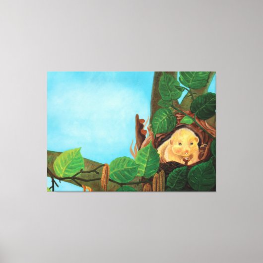 Haselnuss-Dormaus Leinwanddruck (Vorderseite)