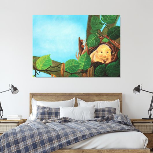 Haselnuss-Dormaus Leinwanddruck (Insitu (Schlafzimmer))