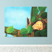 Haselnuss-Dormaus Leinwanddruck (Insitu (Holzboden))